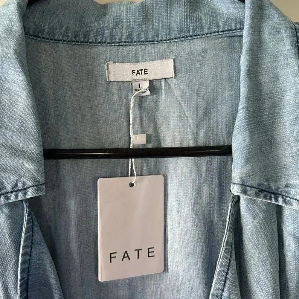 NWT Jean jacket cardigan large by fate / G19 - Picture 4 of 5